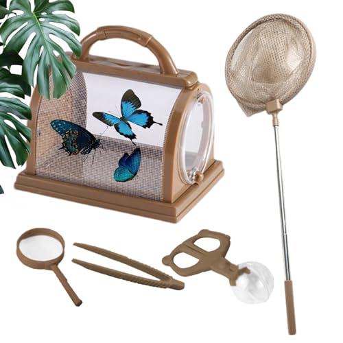 Critter Keeper – Tierbehälter, Kinder-Beobachtungsset, Wurm-Beobachtungs-Set, Naturbeobachtungs-Set, tragbares Wurmhaus für Kinder, Naturerkundungsspielzeug für Zuhause, Garten, Outdoor, 19 x 15 x 19 von Mbiyhgta