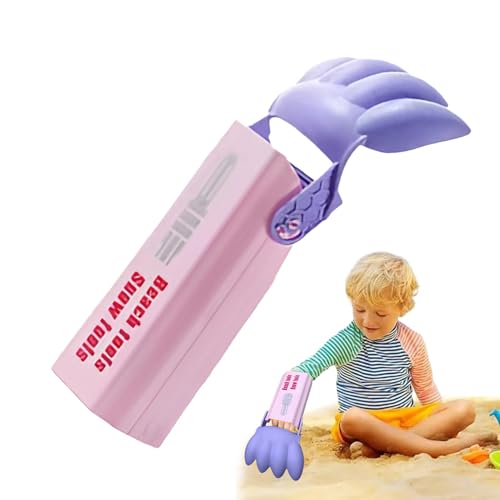 Handbagger für Kinder – Spielgerät für Kinder im Freien, tragbare Sandkastenschaufel | Langlebiger Schneegräber-Spielarm, leichter Handbagger für Sand-, Erd-, Schlamm-, Strand-, Garten- und Hinterhofa von Mbiyhgta