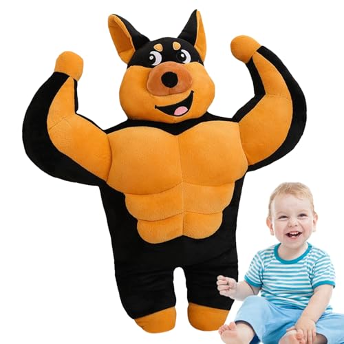 Hundeplüschspielzeug für Kinder - 450 g Muskelhund, lustige Plüsch, tragbare Kinder Spielzeug weiche Tierpuppen für Sofa Schlafzimmer | Couch Wohnzimmerdekor Kinderkomfortunterhaltung für Heimakti Hundeplüschspielzeug für Kinder - 450 g Muskelhund, lustige Plüsch, tragbare Kinder Spielzeug weiche Tierpuppen für Sofa Schlafzimmer | Couch Wohnzimmerdekor Kinderkomfortunterhaltung für Heimakti von Mbiyhgta