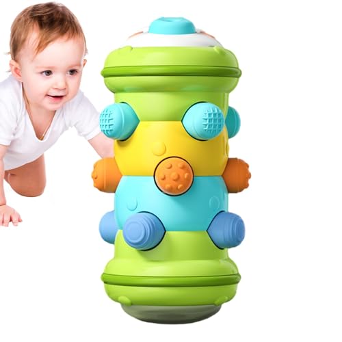 Krabbel-Rollspielzeug – Rollspielzeug für Babys, Krabbelspielzeug für Kleinkinder | Montessori Sensorisches Krabbelspielzeug für Babys, interaktives Bewegungsspielzeug, Entwicklung motorischer Fähigke von Mbiyhgta