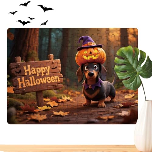 Mbiyhgta Halloween-Puzzle, 130 Teile Puzzle für Kinder mit und Tieren, lustiges Spiel für Halloween-Partys, Dekorationen und Spiele für Kinder und Erwachsene, Aktivitäten Familienabende Mbiyhgta Halloween-Puzzle, 130 Teile Puzzle für Kinder mit und Tieren, lustiges Spiel für Halloween-Partys, Dekorationen und Spiele für Kinder und Erwachsene, Aktivitäten Familienabende von Mbiyhgta