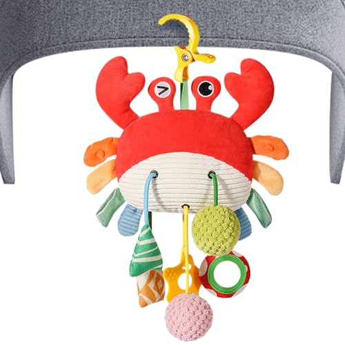 Mbiyhgta Kleinkindklappern Hangable Spielzeug - Autositz Hangable Bell Music Crib Toy | Hautfreundliches Kleinkindkrabben-Design Crib Wind Glockenspiel für Kinderwagen, Autositz, Krippe Mbiyhgta Kleinkindklappern Hangable Spielzeug - Autositz Hangable Bell Music Crib Toy | Hautfreundliches Kleinkindkrabben-Design Crib Wind Glockenspiel für Kinderwagen, Autositz, Krippe von Mbiyhgta