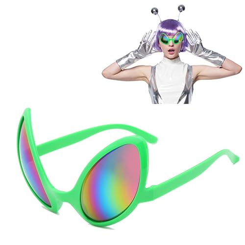 Mbiyhgta Lustige Alien-Brille | Alien- Holiday Alternative Modellierungskostümbrille | Halloween- -Fotokabinen-Zubehör von Mbiyhgta