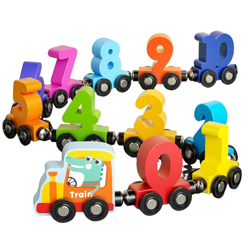 Mbiyhgta Zug aus Holz, magnetisches Lernspielzeug für Kleinkinder, Lernspiel der Zahlen und Farben, ab 1 Jahr, Geschenkidee für Party oder Weihnachten Mbiyhgta Zug aus Holz, magnetisches Lernspielzeug für Kleinkinder, Lernspiel der Zahlen und Farben, ab 1 Jahr, Geschenkidee für Party oder Weihnachten von Mbiyhgta