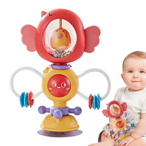 Saugnapfspielspielzeug - Stuhl Saugspielzeug, hohe Neugeborenenspielzeug | Rassle Toy Set High Stuhl Toy mit Saugnapfbecher Interaktiver Entwicklungsspielzeug, Spinner Spielzeug für Kle Saugnapfspielspielzeug - Stuhl Saugspielzeug, hohe Neugeborenenspielzeug | Rassle Toy Set High Stuhl Toy mit Saugnapfbecher Interaktiver Entwicklungsspielzeug, Spinner Spielzeug für Kle von Mbiyhgta