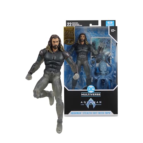 McFarlane Aquaman and The Lost Kingdom DC Multiverse Actionfigur Aquaman (Stealth Suit with Topo) (Gold Label) 18 cm von McFarlane