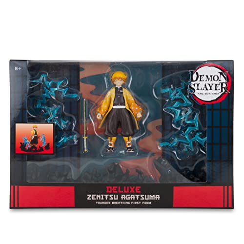 BIZAK Demon Slayer, Deluxe-Set Zenitsu Agatsuma mit Figur und Zubehör, Sammlerstatue, 12 cm, für Fans von Manga-Charakteren und Anime-Figuren (64383721) von McFarlane