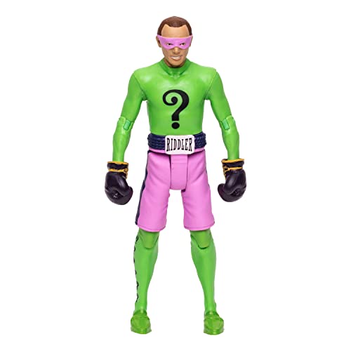 McFarlane Retro Actionfigur Batman 66 The Riddler in Boxing Gloves 15 cm, TM15049, Mehrfarbig von BANDAI