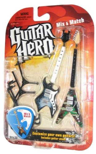 Guitar Hero 2009 Duets Serie 1 Gitarren Widowmaker Paisly Dream & Voracious Camo 10 cm von McFarlane