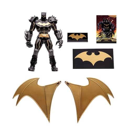 McFarlane 64387183 Batman Knightmare Figur von DC Multiverse, Gold Lable, Limited Edition, mit Zubehör, beweglich an 22 Punkten, 18 cm, für Sammler, Bizak von McFarlane