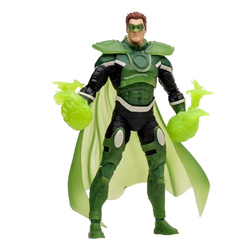 McFarlane 64387187 Green Glow In The Dark Edition HAL Jordan Parallax Zero Hour: DC Multiverse Crisis In Time Gold Edition, beweglich, 18 cm, für Sammler, Bizak von McFarlane