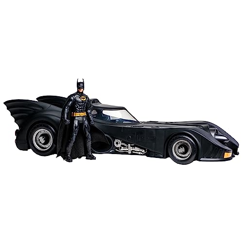 McFarlane BANDAI TM17091 DC Multiverse Actionfigur mit Fahrzeug Batman 1989 mit Batmobile (Gold-Label) von McFarlane