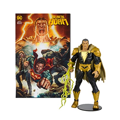 McFarlane DC Black Adam Page Punchers Actionfigur & Comic Black Adam 18 cm von McFarlane