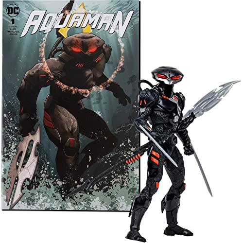 McFarlane - DC Direct Action Figur mit Comic Aquaman, Schwarze Decke Mehrfarbig TM15912 von McFarlane