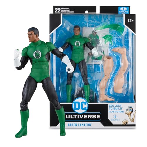 McFarlane DC Multiverse 64385679 - Green Lantern Figur der Justice League, Collet to Build-a Plastique Man-Kollektion, beweglich an 22 Punkten, 18 cm, für Sammler, Bizak von McFarlane