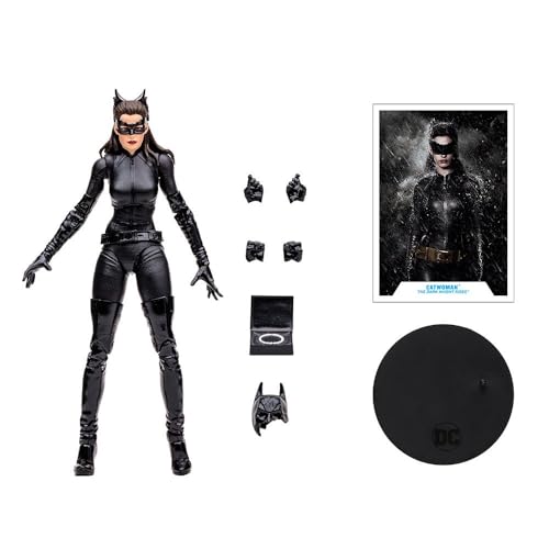 McFarlane DC Multiverse 64387174 - The Dark Knight Rise Catwoman-Figur mit Zubehör, 18 cm, für Sammler, Bizak von McFarlane