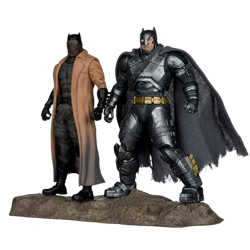 McFarlane DC Multiverse Batman (Knightmare) & Batman (Armor Suit) (Batman v Superman) 17,8 cm Figur Collector Edition 2 Stück #2 Gold Label von McFarlane