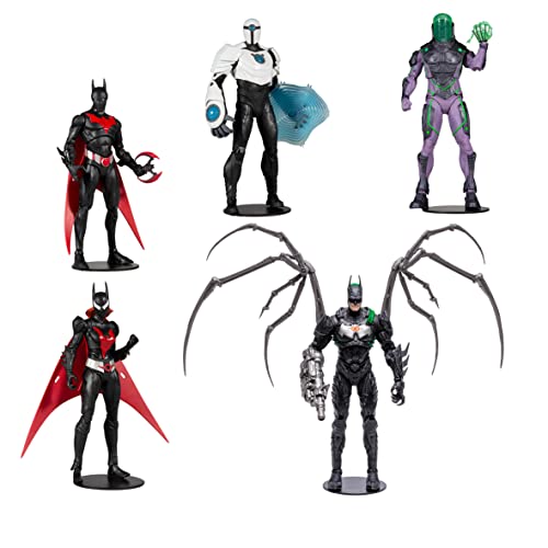 McFarlane Multiverse Build-A Actionfiguren 5er-Pack Batman Beyond 15 cm, TM15440, Mehrfarbig von McFarlane