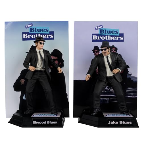 The Blues Brothers Movie Maniacs PVC Statue 2-Pack Jake & Elwood Blues (Gold Label) 15 cm von McFarlane