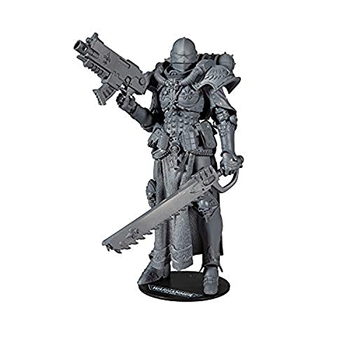 McFarlane Toys, Warhammer 40000 Adepta Sororitas Battle Sister Actionfigur mit 22 beweglichen Teilen, unlackierte Sammelfigur Warhammer mit Sammler-Standfuß, Personalisieren Sie Ihre Figur - ab 12 von McFarlane