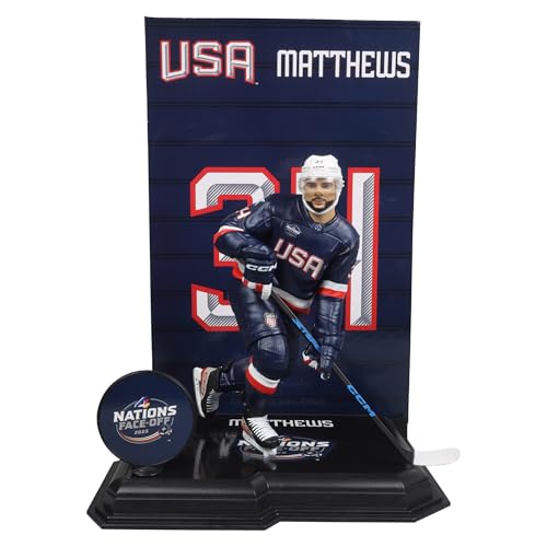 McFarlane Toys Auston Matthews (Team USA) NHL 17,8 cm Posed Figure 4 Nations Face Off McFarlane's SportsPicks von McFarlane