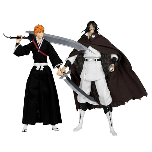 McFarlane Toys Bleach Thousand Year Blood War Series 17,8 cm Yhwach Actionfiguren-Set mit Ichigo Kurosaki Figur aus Bleach Thousand Year Blood War Series (2 Stück) von McFarlane