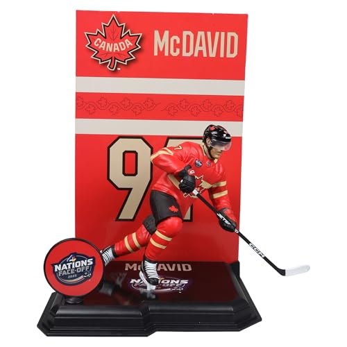 McFarlane Toys Connor McDavid (Team Canada) NHL 17,8 cm Posed Figure 4 Nations Face Off McFarlane's SportsPicks von McFarlane