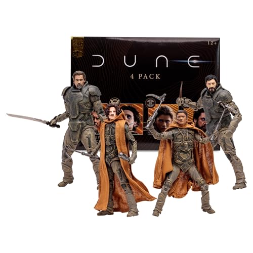 McFarlane Toys - Dune: Part Two Gurney Halleck Paul Atreides Chani Stilgar 4 Stück, Gold Label, Amazon Exclusive von McFarlane