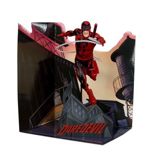 McFarlane Toys - Marvel Daredevil Sammelstück im Maßstab 1:10 mit Szene (Daredevil #600) von McFarlane