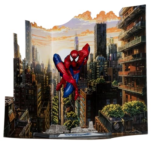 McFarlane Toys - Marvel Spider-Man Posierte Figur im Massstab 1:10 mit Szene (Spider-Man 6) von McFarlane