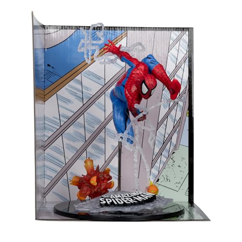 McFarlane Toys - Marvel Spider-Man Sammelobjekt im Maßstab 1:10 mit Szene (The Amazing Spider-Man #302) von McFarlane