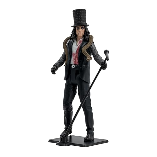 McFarlane Toys Music Maniacs Metal Alice Cooper 15,2 cm - Sammel-Actionfigur mit Zubehör und Kunstkarte von McFarlane