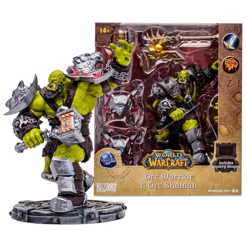 McFarlane Toys World of Warcraft 15,2 cm Figur – Orc: Schamane/Krieger Actionfigur – unglaublich detaillierte Figur im Maßstab 1:12 basierend auf dem globalen Phänomen von McFarlane