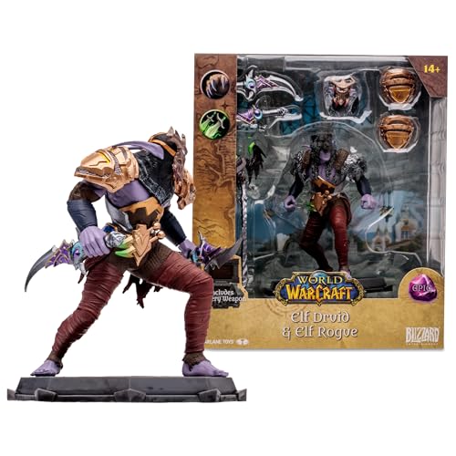 McFarlane World of Warcraft Action Figur 15 cm: Night Elf Druid Rogue (Epic) von McFarlane