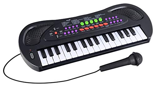 McGrey KK-3808 32 Tasten Spielzeug Keyboard - Kinder Keyboard mit Mikrofon zum Mitsingen und 8 Begleitrhythmen und Demosongs - Kleines Kinderpiano - Elektrisches Musikspielzeug McGrey KK-3808 32 Tasten Spielzeug Keyboard - Kinder Keyboard mit Mikrofon zum Mitsingen und 8 Begleitrhythmen und Demosongs - Kleines Kinderpiano - Elektrisches Musikspielzeug von McGrey