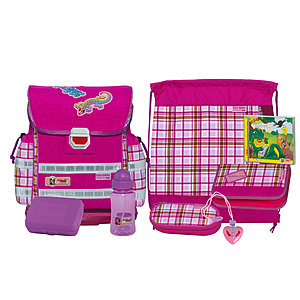 McNeill Ergo Light 912 Fashion-Line Caro Gekko pink Schulranzenset von McNeill