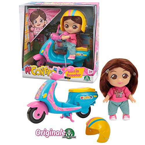 Giochi Preziosi Me Contro Te – Mini-Puppe 12 cm Sofi im Scooter, um alle Abenteuer mit seinem Glitzer-Scooter zu wiederholen, für Mädchen ab 3 Jahren, Mehrfarbig, MEC29000 von Giochi Preziosi