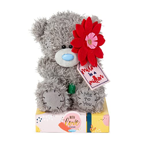 Me To You Bear 17,8 cm Mum In A Million Flower AP701114 Me to You Plüsch, Grau, Größe M von Me To You Bear