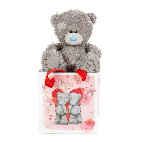 Me To You Tatty Teddybär in Geschenktüte – Offizielle Valentinstagskollektion, Grau von Me To You Bear