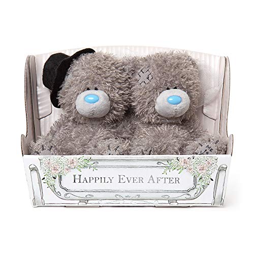 Me To You AP401007 Bär Brautpaar Tatty Teddybären in Hochzeitskutsche Geschenkbox, grau, M von Me to You