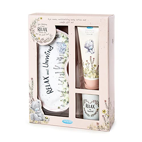 Me To You AGZ01095 Relax & Unwind Geschenkset Augenmaske, Lotion & Kerze von Me to You