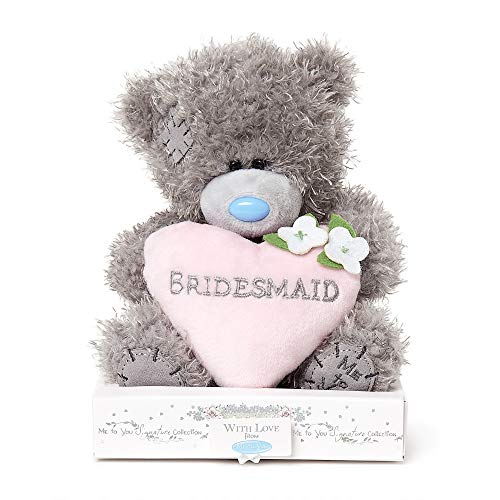 Me To You AP701043 Tatty Teddybär für Brautjungfern, Liebe, Geschenk, Blau, Grau, Rosa, Weiß von Me to You