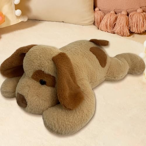 MeHoo Weighted Stuffed Animal, Anxiety Gewichtskuscheltiere 1.5KG, 60CM Gewicht Kuscheltier Groß Gewichtetes Plüschtier Umarmen Kissen Niedliche Plüschpuppe für Geburtstag (Hunde) von MeHoo