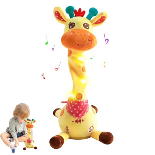 MeHoo Sprechender Giraffe, Tanzender Giraffe, Giraffe Spielzeug Nachsprechen, Singender Giraffe Plüschtier mit Lautstärkeregler Funktion, Licht Baby Plüsch Puppe Wiederholen Sie was Sie Sagen MeHoo Sprechender Giraffe, Tanzender Giraffe, Giraffe Spielzeug Nachsprechen, Singender Giraffe Plüschtier mit Lautstärkeregler Funktion, Licht Baby Plüsch Puppe Wiederholen Sie was Sie Sagen von MeHoo