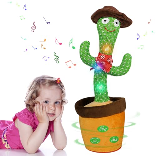 MeHoo Sprechender Kaktus, Tanzender Kaktus, Kaktus Spielzeug Nachsprechen, Singender Kaktus Plüschtier mit Lautstärkeregler Funktion, Licht Baby Plüsch Puppe Wiederholen Sie was Sie Sagen,120 Lieder MeHoo Sprechender Kaktus, Tanzender Kaktus, Kaktus Spielzeug Nachsprechen, Singender Kaktus Plüschtier mit Lautstärkeregler Funktion, Licht Baby Plüsch Puppe Wiederholen Sie was Sie Sagen,120 Lieder von MeHoo
