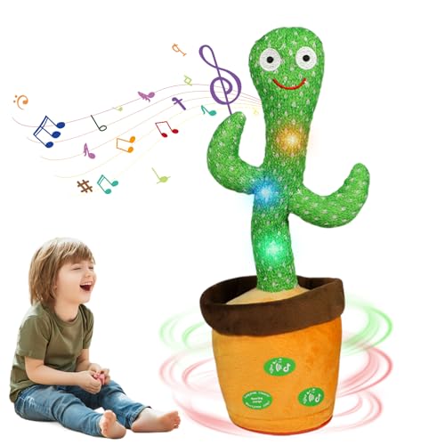 MeHoo Sprechender Kaktus, Tanzender Kaktus, Kaktus Spielzeug Nachsprechen, Singender Kaktus Plüschtier mit Lautstärkeregler Funktion, Licht Baby Plüsch Puppe Wiederholen Sie was Sie Sagen,120 Lieder MeHoo Sprechender Kaktus, Tanzender Kaktus, Kaktus Spielzeug Nachsprechen, Singender Kaktus Plüschtier mit Lautstärkeregler Funktion, Licht Baby Plüsch Puppe Wiederholen Sie was Sie Sagen,120 Lieder von MeHoo