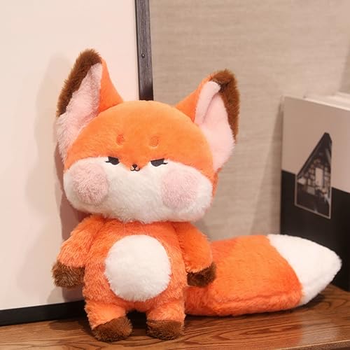 MeYuxg Fuchs Kuscheltier, Großer Schwanz Plüschtier Fuchs, Süßes Stofftier Fuchs, Kuscheltier Fuchs Geschenk für Damen, Kinder (Orange Farbe) von MeYuxg