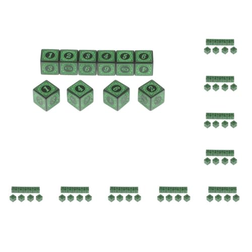 10 x mehrseitige Acryl-Würfel für Tischbrett-Rollenspiele, Grün 10 x mehrseitige Acryl-Würfel für Tischbrett-Rollenspiele, Grün von Mealoodiousmusea