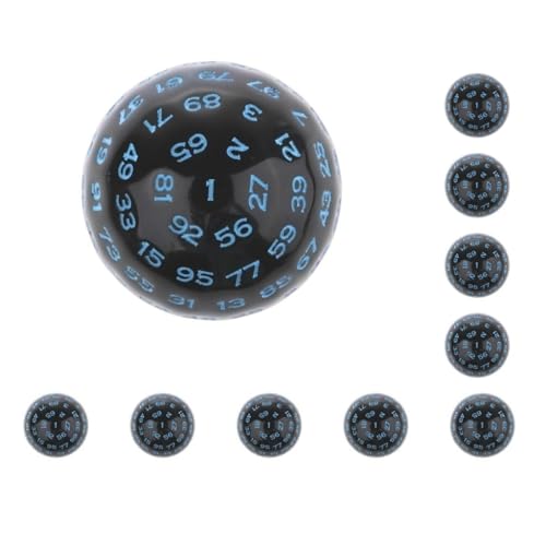 10er-Set mehrseitige Acryl-Würfel für Tischbrett, Rollenspiele, Bar, Club, Blau 10er-Set mehrseitige Acryl-Würfel für Tischbrett, Rollenspiele, Bar, Club, Blau von Mealoodiousmusea