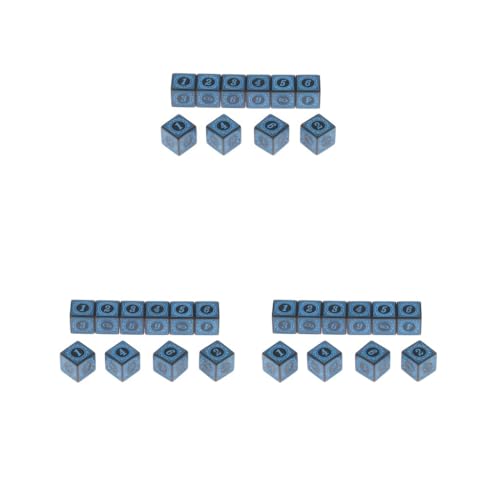 3er-Set, 10 x mehrseitige Acryl-Würfel für Tischbrett-Rollenspiele, blau 3er-Set, 10 x mehrseitige Acryl-Würfel für Tischbrett-Rollenspiele, blau von Mealoodiousmusea